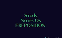 Study notes on preposition for SSC BANK and other exams 