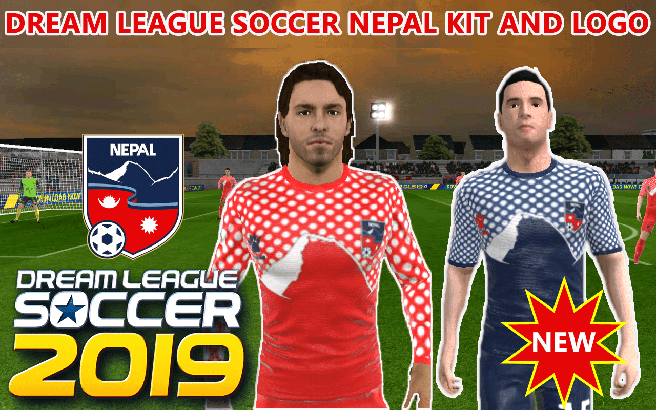 Nepal Dream League Soccer kit and logo (New Jersey)