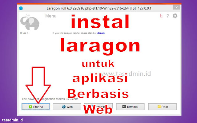 cara instal laragon aplikasi web