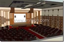 3D Modeling Perencanaan1 - Arsiteka (Ruang Sidang Paripurna DPRD Kabupaten Malang)