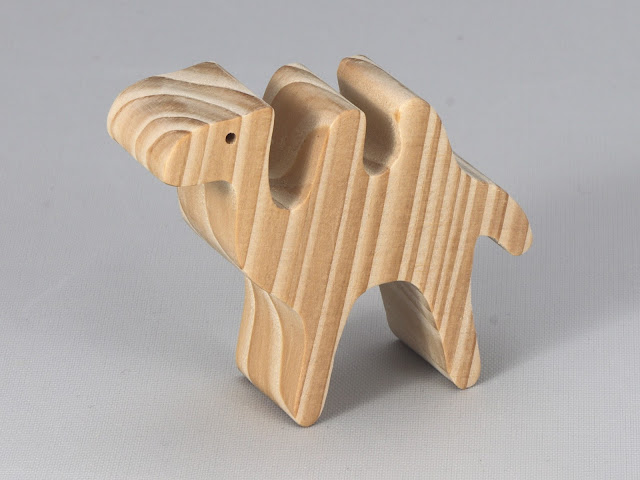 Wood Toy Camel Cutout, Handmade Unfinished, Unpainted, Unfinished, and Paintable, Use For Kids Crafts or Toys, From Noah's Animal Cracker Ark Collection, Itty Bitty Wooden Animal