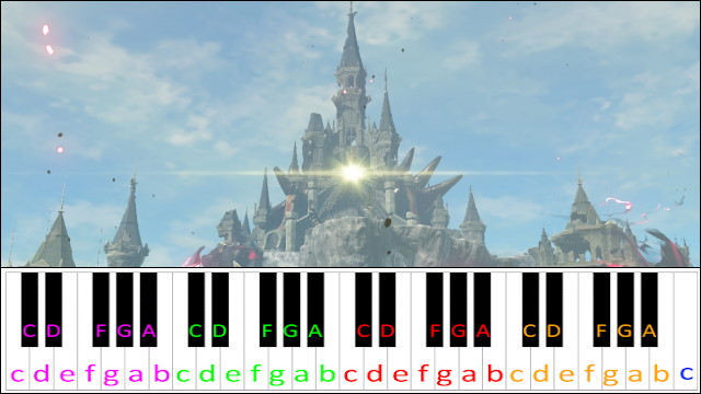 Hyrule Castle (The Legend of Zelda: Breath of the Wild) Piano / Keyboard Easy Letter Notes for Beginners