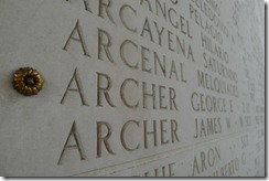 Tablet of the Missing at the Manila American Cemetery