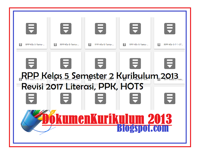 Contoh RPP Kelas 5 Semester 2 Kurikulum 2013 Revisi 2017 Literasi, PPK, HOTS