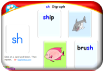 http://www.kizphonics.com/phonics/digraph-sh-phonics-flipcards/