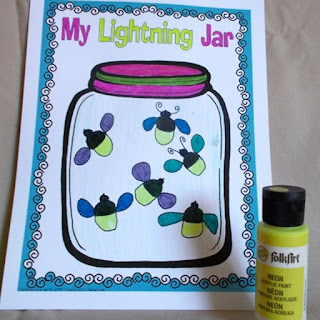 Back to school Read-Aloud book, When Lightning Comes in a Jar.  It's a great book to share with your kids and spark some great discussions about families and summer adventures.