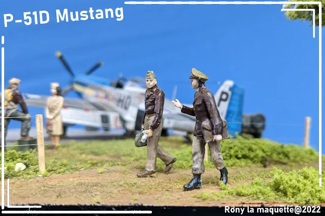 Diorama pour un P-51D Mustang