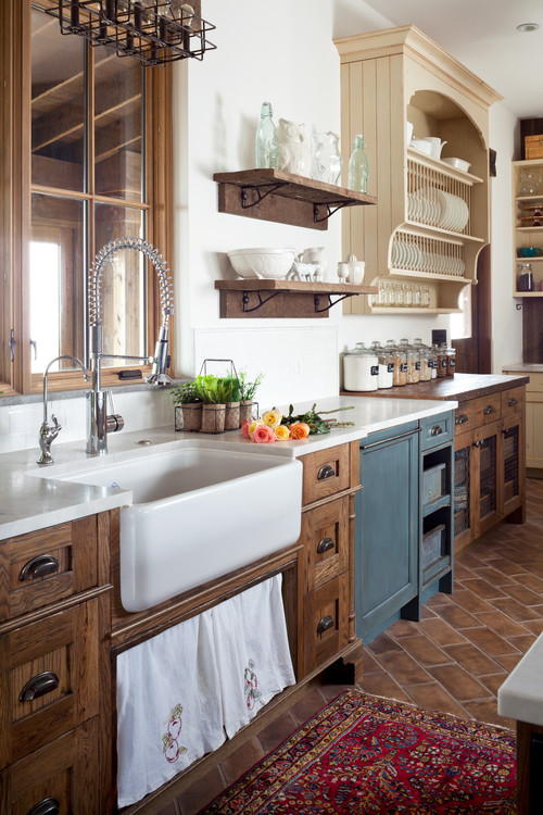 11 Stunning Farmhouse Kitchens That Will Make You Want Wood Cabinets Postcards From The Ridge