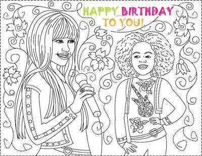 coloring pages birthday cards