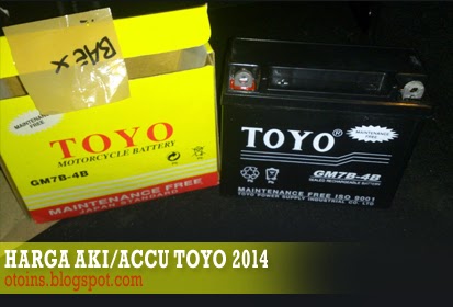 Rincian Harga Aki Motor Toyo Terbaru 2015