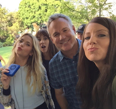 PLL BTS 7x14 Ashley Benson, Troian Bellisario, Edward Kerr and Andrea Parker