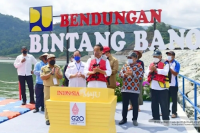 Diresmikan Presiden, Bendungan Bintang Bano Dukung Kedaulatan Pangan NTB