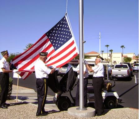 Retiring American Flags