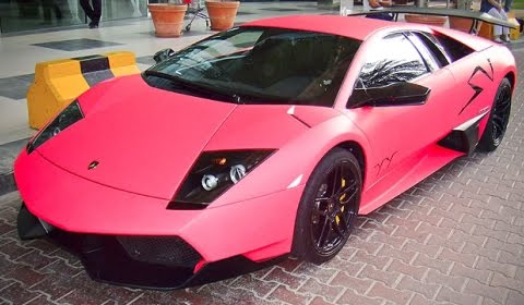 Lamborghini Murcielago LP6704 SV Yellow Pink and Blue 