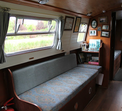 Inside the barge cabin