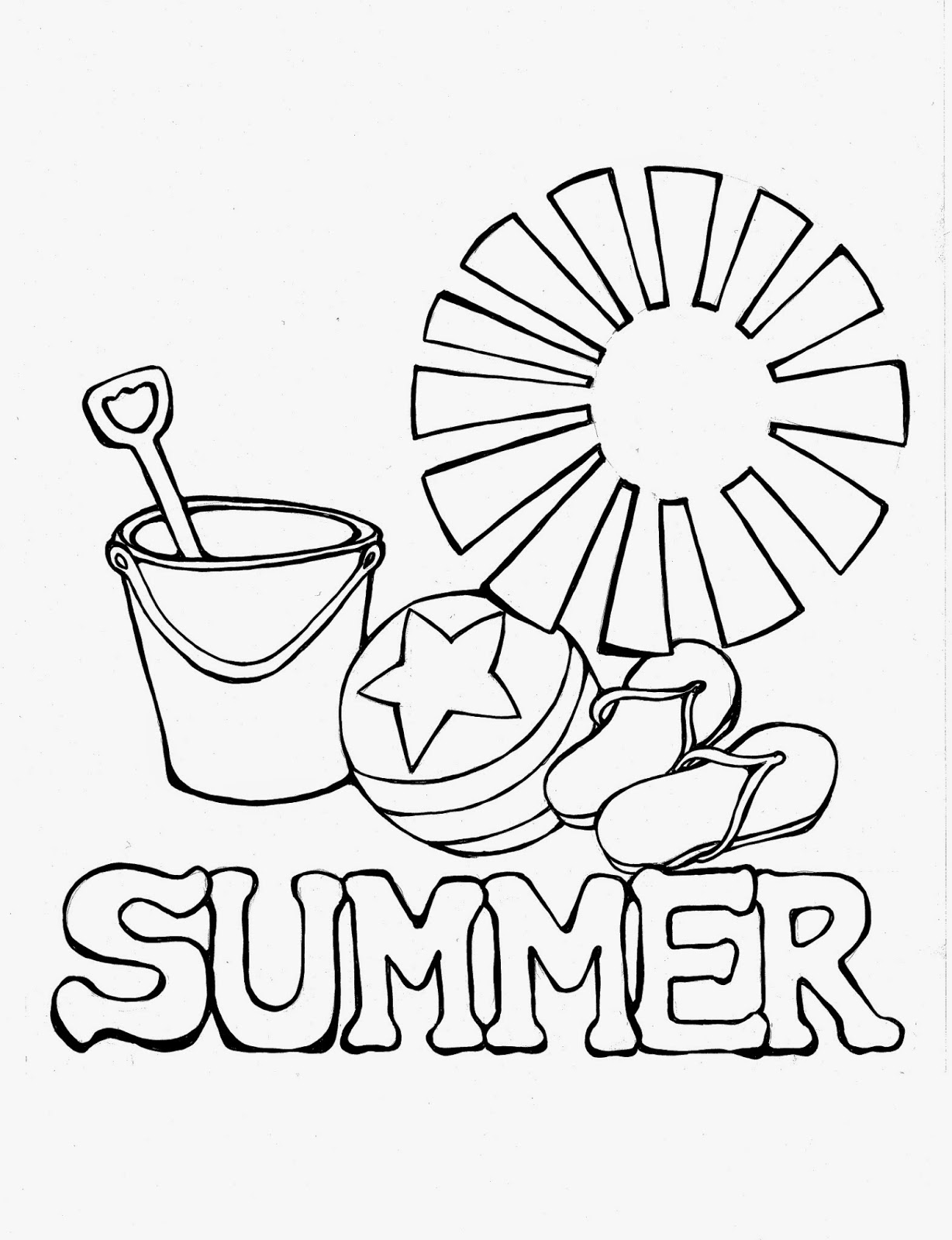 Summer Coloring Activity 1