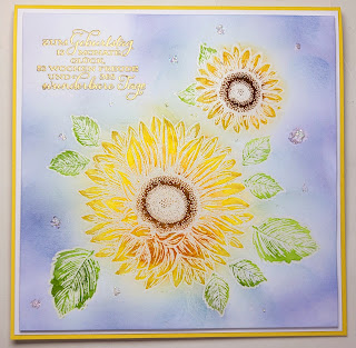 Sonnenblumenkarte "Gute-Laune-Gruss" zum Geburtstag Stampin' Up! www.eris-kreativwerkstatt.blogspot.de