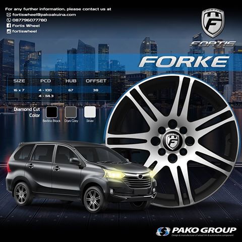 Pak We Fortis Wheel Velg produk lokal kualitas mendunia