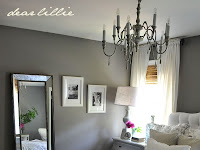 white and gray themed bedroom
