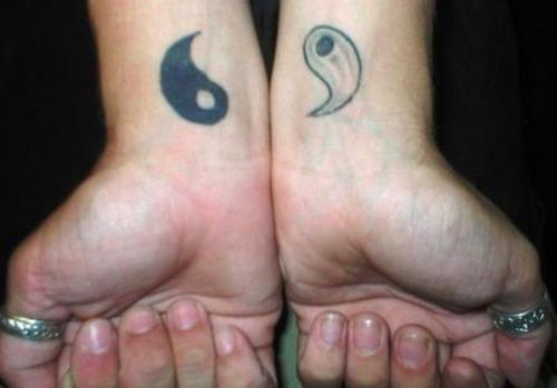 Yin yang tattoo design,