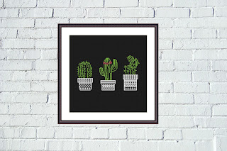 Cactus cross stitch - JPCrochet