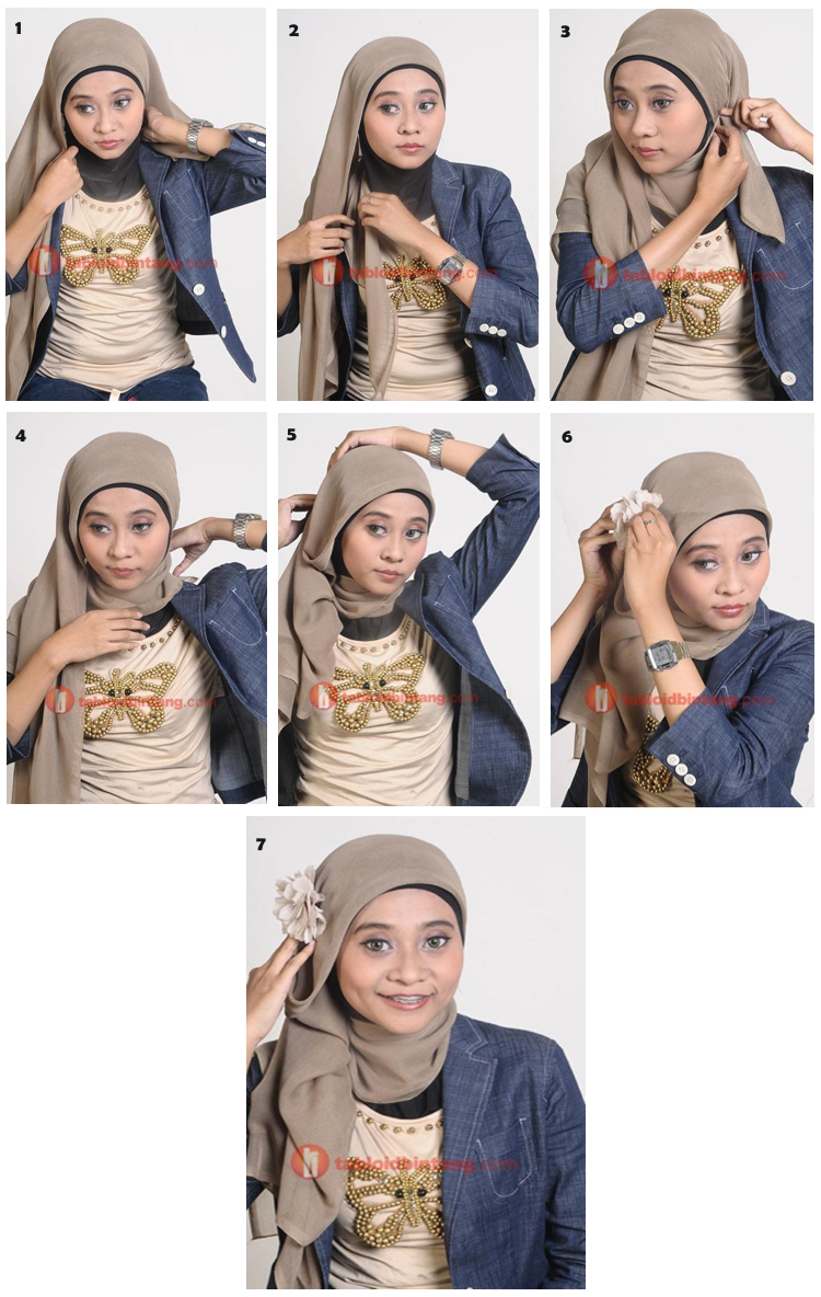 20 Gambar Lengkap Tutorial Hijab Ressa Rere Paling Baru Tutorial