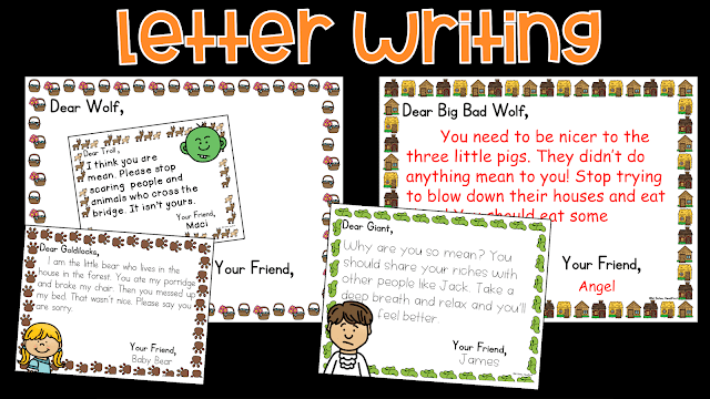 Little Red Riding Hood Character Letter Writing