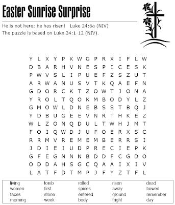 Easter Word Searches - Hard 1