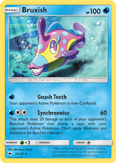 Bruxish Burning Shadows Pokemon Card