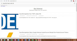 Tampilan Google Weblight Bos informasi