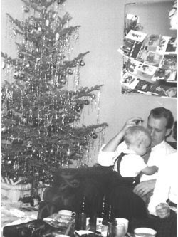 benning and Daddy - Christmas 1956