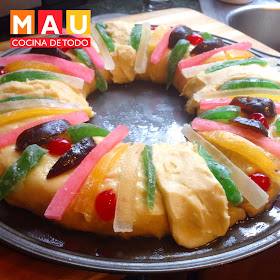 rosca de reyes tradicional facil casera dia pan esponjado receta