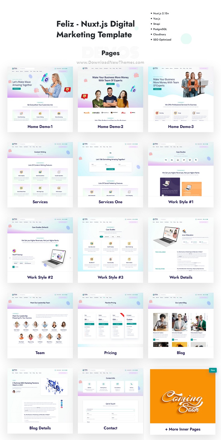 IT & Marketing Site Template