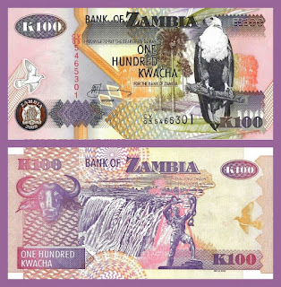 Z22 ZAMBIA 100 KWACHA UNC 2009 (P-38h) 