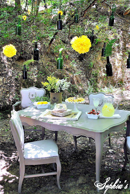 French Gray Dining Set