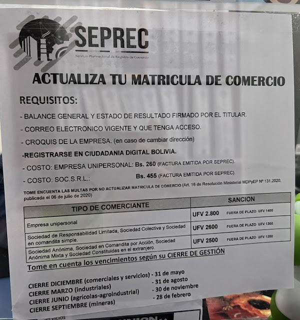 Actualiza tu matricula de Comercio