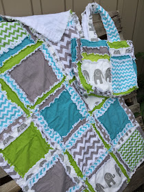 Safari Quilt Set for Baby Boy Nursery