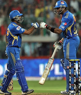 Ambati Rayudu and Kieron Pollard