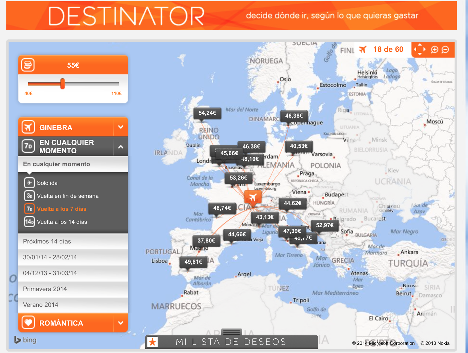 easyjet destinator