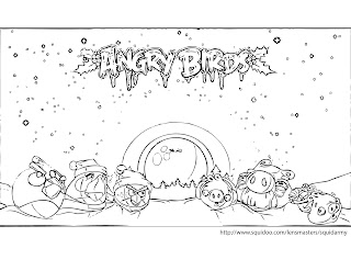 free printable angry birds Star wars coloring pages  Angry Birds Coloring Pages