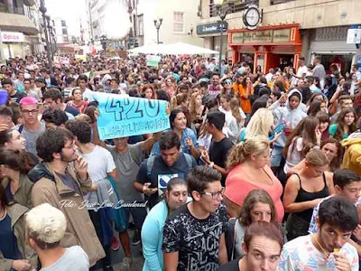 Seguimiento huelga general de educación en Canarias 9M