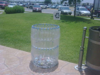 Plastic Bottle Trash Can