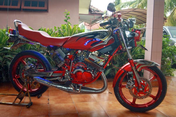 Gambar Yamaha RX-King Modifikasi Merah Nyentrik Terbaru 2014