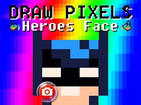 ارسم وجه أبطال البكسل Draw Pixels Heroes Face