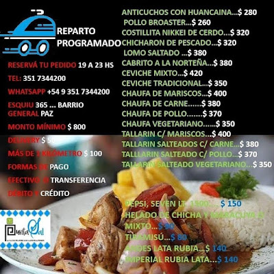 Punta Sal Wok menu in Cordoba, Argentina