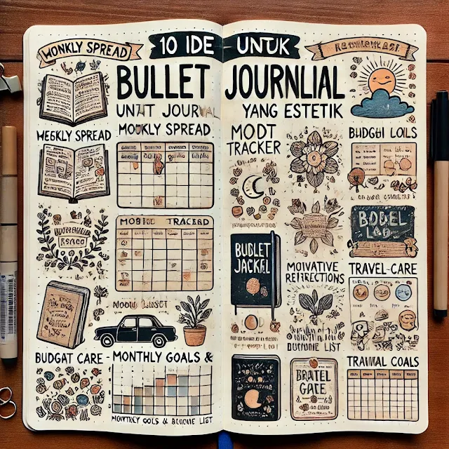 10 Ide Bullet Journaling yang Kreatif
