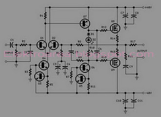 Rangkaian 60watt Amplifier Mosfet 