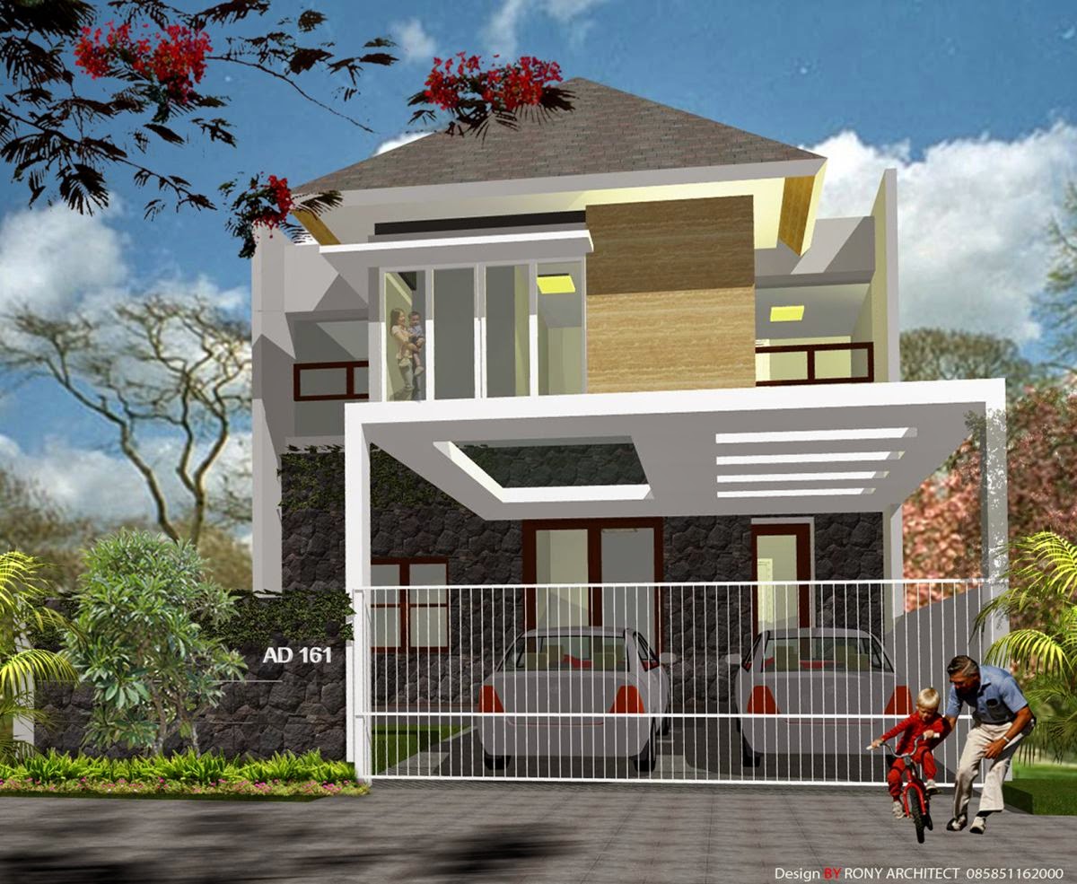 Denah Rumah Minimalis 2 Lantai 8 X 12 Desain Rumah Minimalis