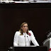 Abuchean a Claudia Ruiz Massieu en la inauguración de la LXIV Legislatura