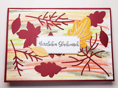 "Herbstblätter" auf der Geburtstagskarte Stampin' Up! www.eris-kreativwerkstatt.blogspot.de